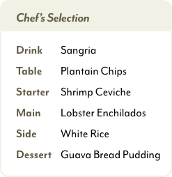image card menu