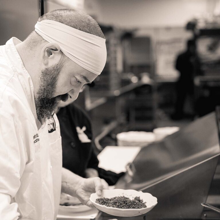 Chef Keith St. Peter preparing food at Key West Cooking Show